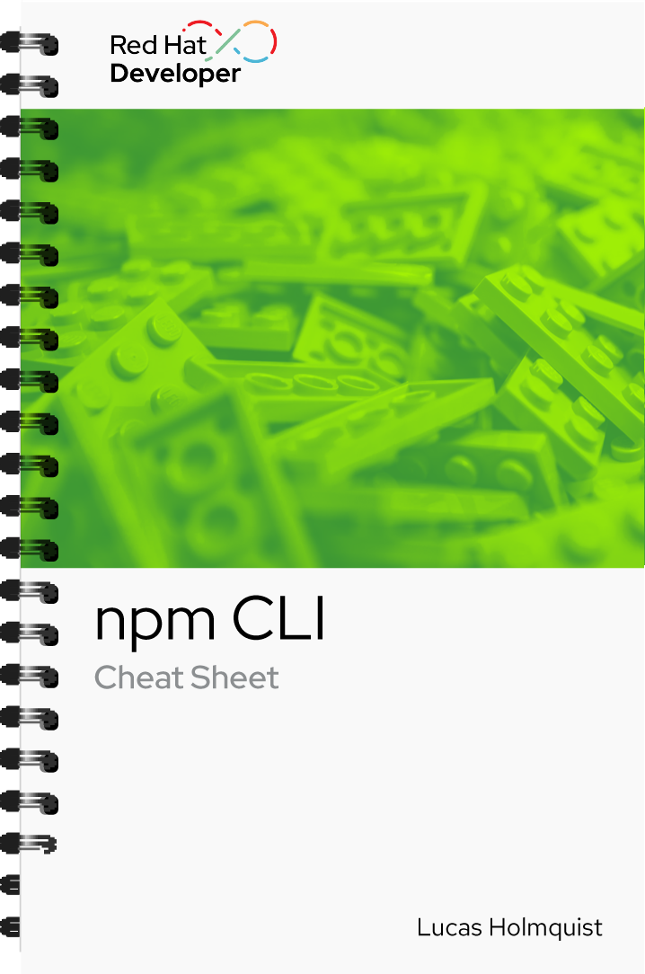 COver graphics_npm CLI Cheat Sheet