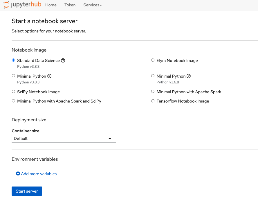 Open Data Hub JupyterHub Spawner