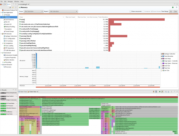 Profile and Monitor Quarkus Native Executables: JMC memory tab