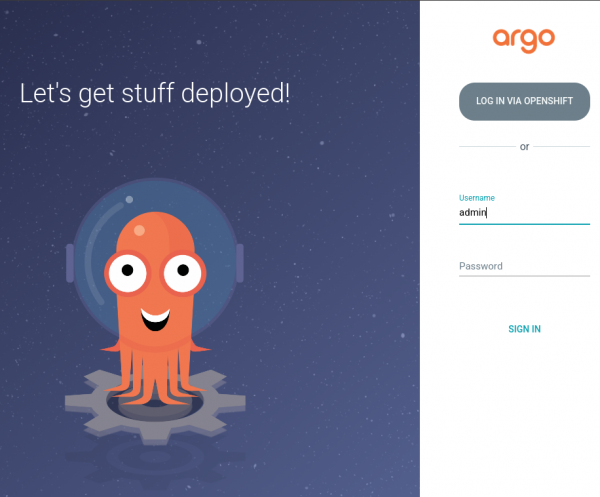 A screenshot of the ArgoCD login page.