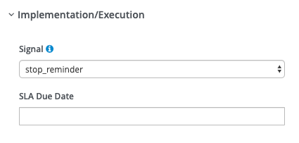 jBPM Implementation/Execution for Signal &quot;stop_reminder&quot;