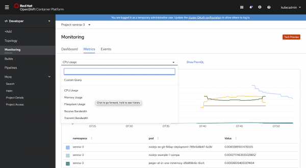 example monitoring metrics