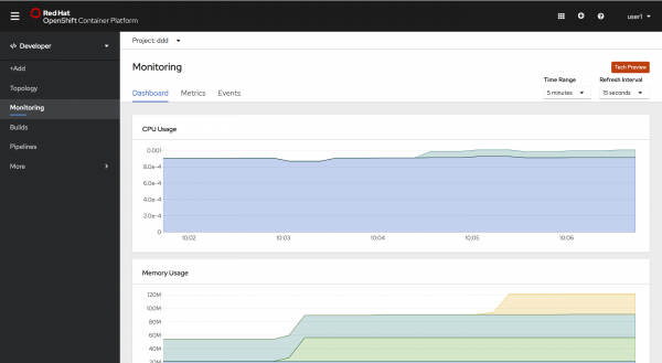 Developer -&gt; Monitoring -&gt; Dashboard tab