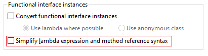 Dialog box allowing user to enable lambda cleanup