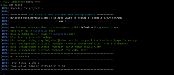 mvn k8s:build