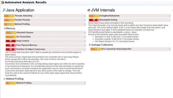 Automated Analysis View