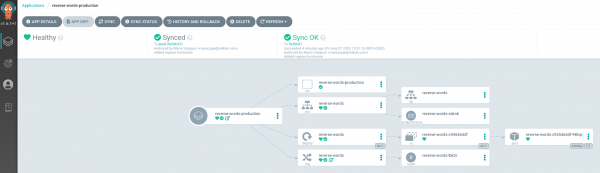 Reverse words production application