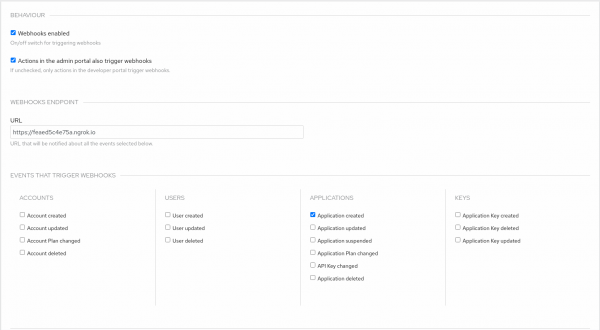 Configure 3scale webhooks