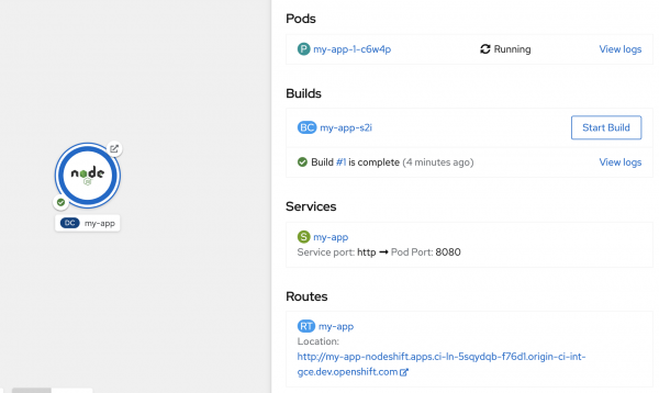 Prometheus metrics for a Node.js application.