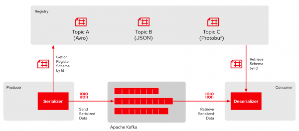 Registry for schemas in action