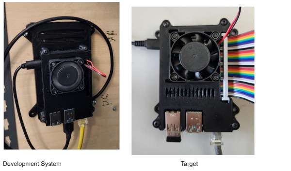 Picture of Development and Target Raspberry PI systems