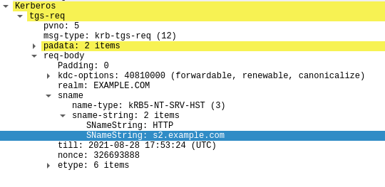 tcpdump screenshot