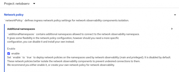 Network policy