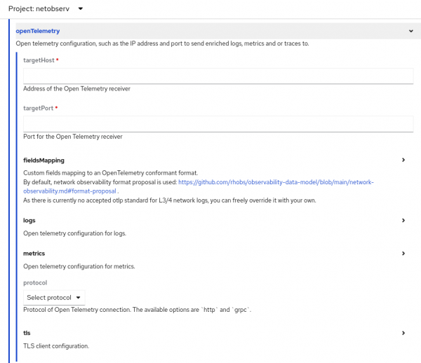 OpenTelemetry configuration