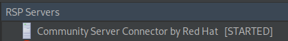 A RSP Server Connector in started mode