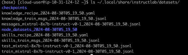 New dataset created using SDG process.