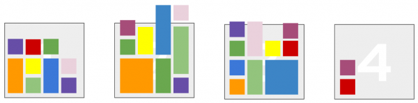 An illustration of a new broker hosting only new partition replicas.