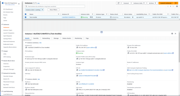 Figure 6: EC2 Instance in AWS