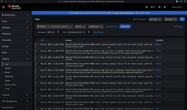 Overview of logs