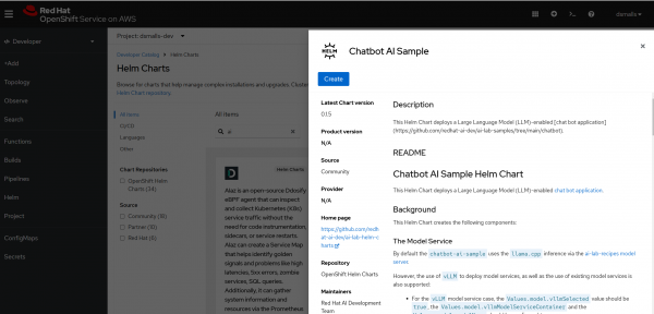 AI Chatbot in OpenShift