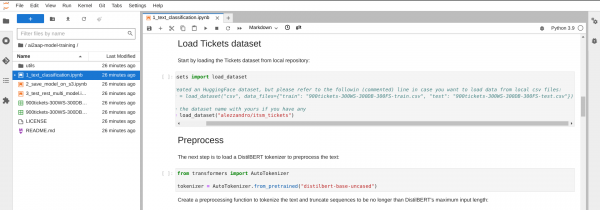 Dataset and pretrained model import