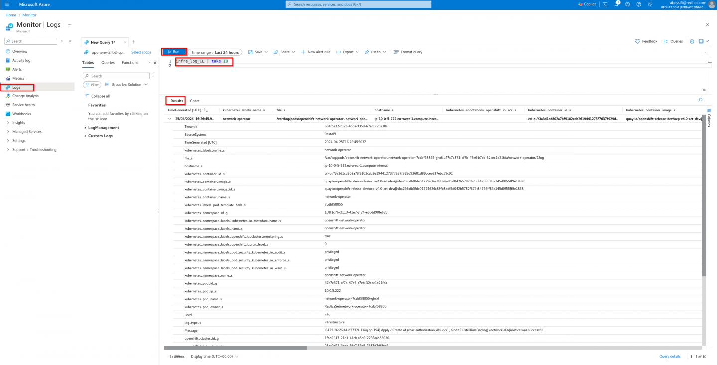 Query Log Analytics