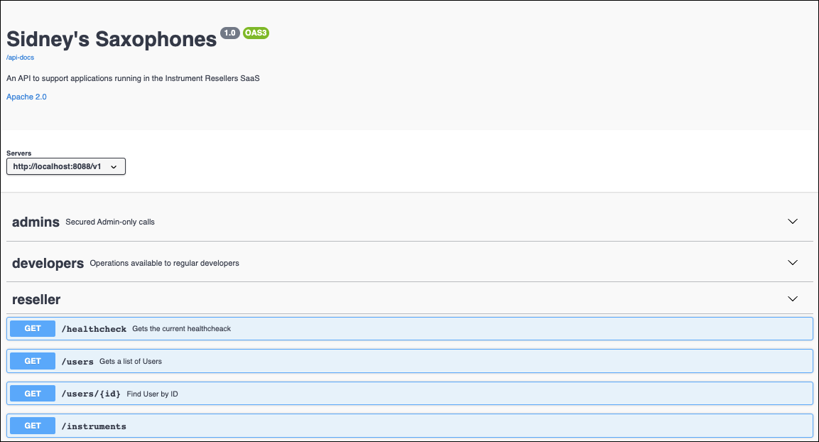 Each instance of a vendor on the Instrument Resellers SaaS platform is represented by a dedicated RESTful API.