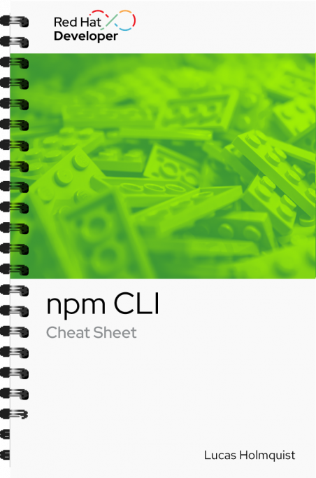 COver graphics_npm CLI Cheat Sheet