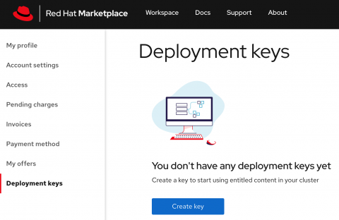 rhm create deployment keys