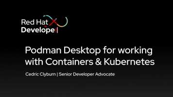 Podman Desktop for working with Containers & Kubernetes