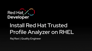 Install Red Hat Trusted Profile Analyzer on RHEL